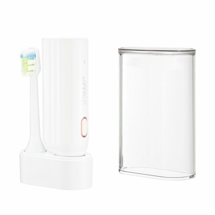 VITAMMY VIVO Pink Sonický zubní kartáček s pouzdrem, bílý