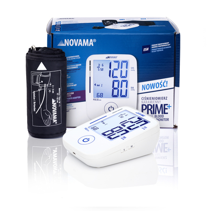 NOVAMA PRIME+ Ramenný tlakomer s ESH a IHB s USB-C adaptérom, biely