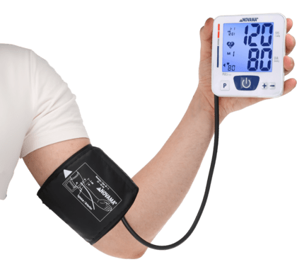 NOVAMA M+ Ramenný tlakomer s detekciou fibrilácií predsiení AF + adaptér
