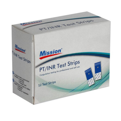 MISSION INR/PT Prúžky na testovanie zrážanlivosti krvi, 12ks