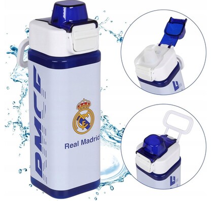 Kids Euroswan Štvorcová fľaša s uchom 500ml - Real Madrid