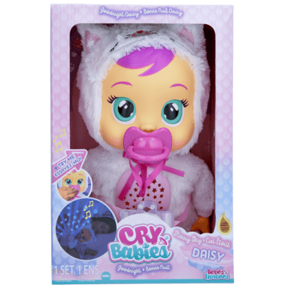 IMC Toys Cry Babies - Goodnight Starry Sky Series - Interaktive Puppe DAISY