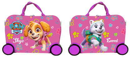 Nickelodeon Detský kufrík na kolieskach malý, Paw Patrol, ružový, 3r+