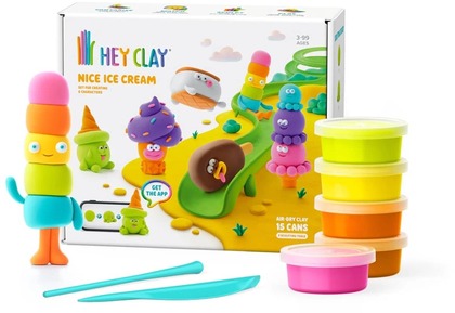 HEJ CLAY Jégkrém Modellázó gyurma készlet, Fagylalt