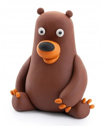 HEY CLAY Waldtiere Modelliermasse Set, Waldtiere