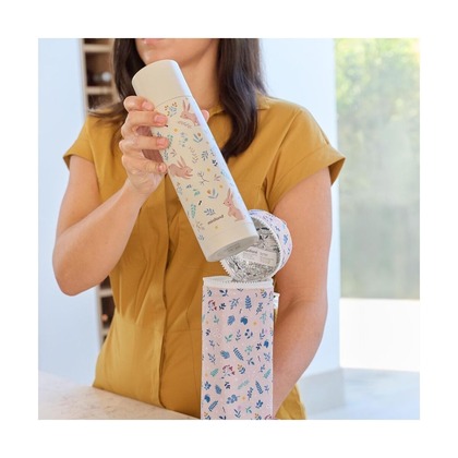 Miniland Detská nerezová termoska Dreamland 500 ml - Zajačiky