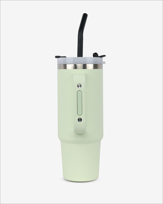 Runbott Latt Thermobecher mit Griff und Strohhalm – 800 ml, Melone