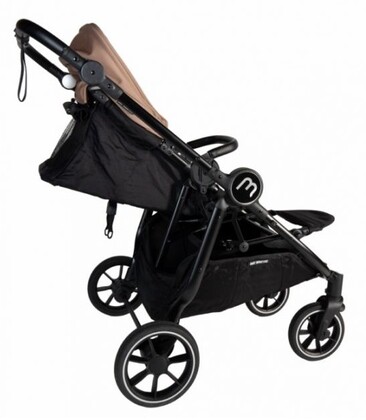 Baby Monsters Easy Twin 4 Ultra keskeny babakocsi ikreknek (szélesség 65 cm), bézs