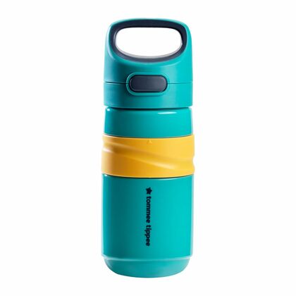 Tommee Tippee Superstar FlipTop, Sportflasche mit Strohhalm, 500 ml, ab 18 Monaten, blau