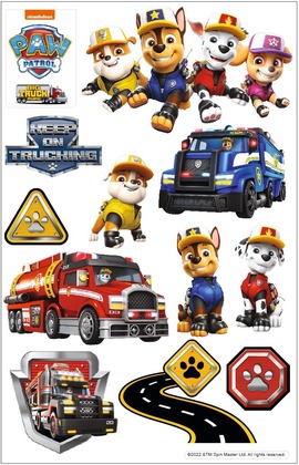 Nickelodeon Wanddekoration Paw Patrol – Chase, Rubble, Marshall, Skye