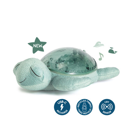 Cloud b® Tranquil Turtle™ – Nachtlicht mit Melodie, Schildkröte, grün, 0 m+