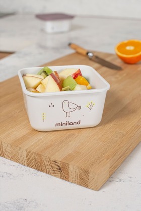 Miniland ECO-friendly Hermetické nádoby na uloženie jídla,  2x400 ml, Ptáček