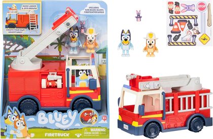 BLUEY Bingo'S Fire Truck - figurakészlet tartozékokkal
