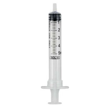 SOL-M Trojdielna striekačka Luer koncentrická, 10 ml, 100 ks