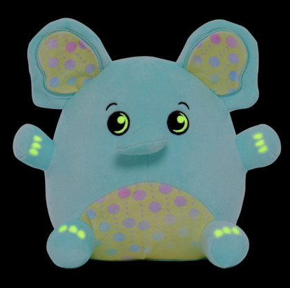 Dream Beams - Világító plüssállat/párna, Elephant Ellen, 18cm