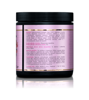 ZEEN Premium Beauty Collagen, Doplněk stravy-Kolagen s příchutí Malina, 30x8,3g