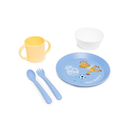 Miniland Real Madrid Kiddie Mealset, Detská jedálenská súprava, BPA free