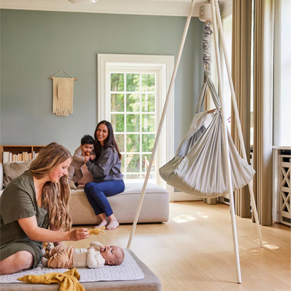 Membantu Basic Detský hojdací vak (hamak) – Šedý