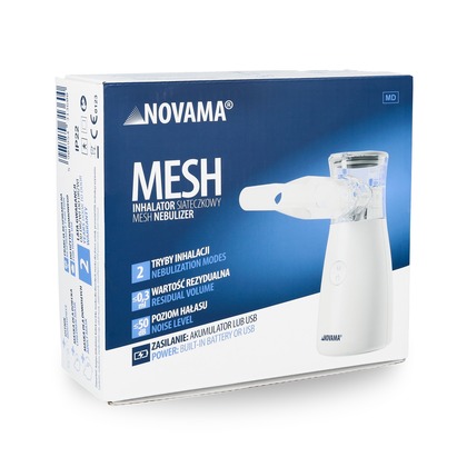 NOVAMA Mesh Sieťový inhalátor, tichý a kompaktný s dvomi režimami inhalácie