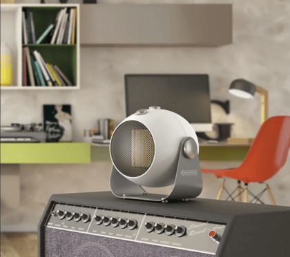 OLIMPIA SPLENDID CaldoDesign – Keramický teplovzdušný ventilátor 1800W (Retro štýl, Biely)