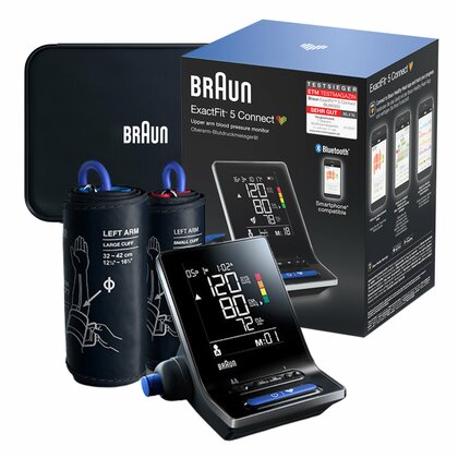 BRAUN EXACTFIT ™ 5 CONNECT BUA6350, Vállnyomásmérő Bluetooth funkcióval