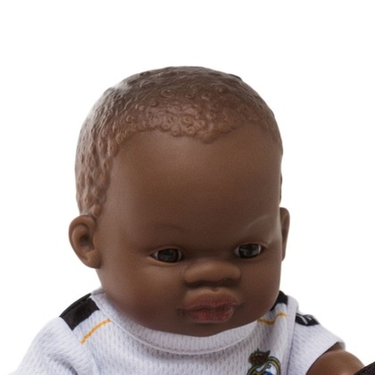 Miniland Realistická bábika Real Madrid – Chlapček (Afričan), 21 cm