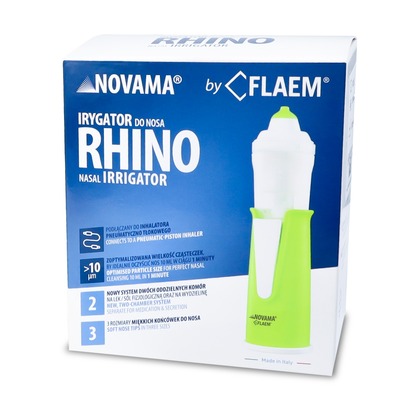 NOVAMA RHINO BY FLAEM Zařízení na výplach nosu - irigátor se 3 nástavci