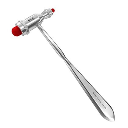 MDF TROMNER 555, Neurologischer Hammer, silber / rot