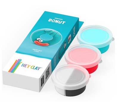 HEY CLAY Szörnyek Fánk Modellező anyag, Fánk