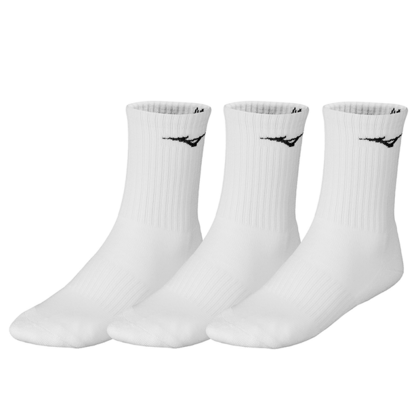 Mizuno Training 3P Sportovní tréninkové ponožky, bílé, 3 páry, vel. S 35-37