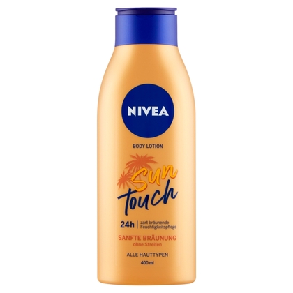 NIVEA Sun Touch, Tónovacie telové mlieko,  400ml