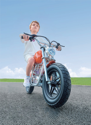 Hyper Gogo S9 Elektrická motorka pre deti a tínedžerov do 60 kg 12" – Oranžová