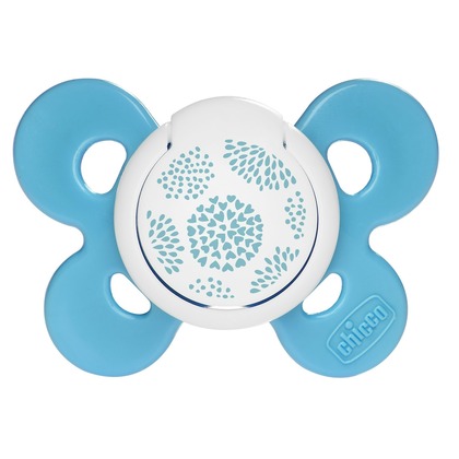 Chicco PHYSIO COMFORT silikónový cumlík, modrý, 6m+