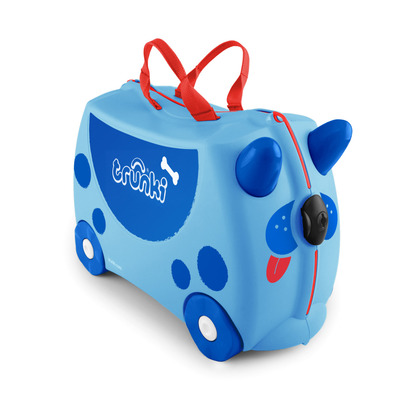 Trunki Kufor s kolieskami - Modrý pes, od 3r+