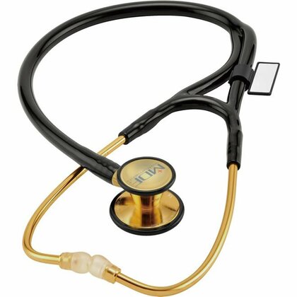 MDF MDF 797K 22K GOLD CLASSIC KARDIOLOGY Pozlátený kardiologický stetoskop, čierna/zlatá