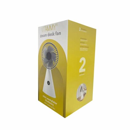 VITAMMY Dream asztali ventilátor, USB mini asztali ventilátor, szürke