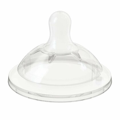 Chicco Natural Feeling náhradní dudlík na kojeneckou láhev 4m +, 2ks