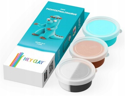 HEY CLAY Dinos Modelliermasse, Dinosaurier Pachycephalosaurs