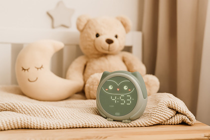 Cloud b Sovička Owlie - Detský spánkový trenažér s budíkom a nočným svetlom