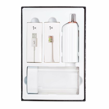 VITAMMY VIVO Pink Sonický zubní kartáček s pouzdrem, bílý