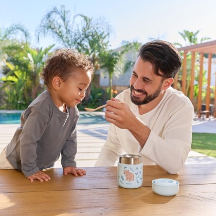 Miniland Mini termoska na jedlo Dreamland 280 ml – Medvedíky