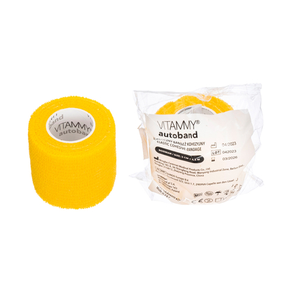 VITAMMY Autoband Selbstklebende Binde, gelb, 5cmx450cm