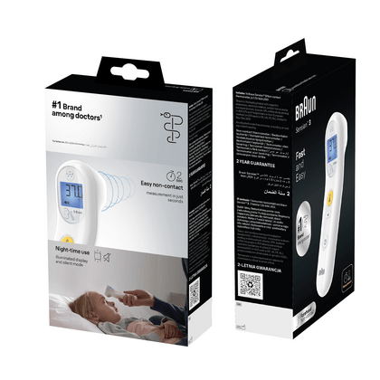 BRAUN Sensian 3 BNT050EE Bezdotykový teploměr s klinickou přesností