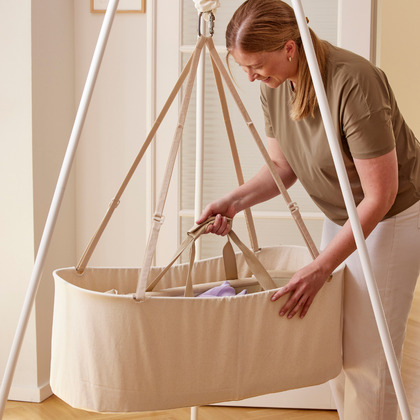 Membantu Závesná hojdacia postieľka (kolíska) – Béžová