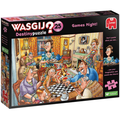 Jumbo Wasgij Puzzle - Games Night!, 1000 dielikov