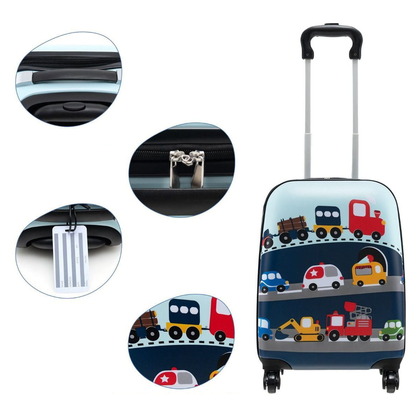 Marko Kinder-Reiseset Koffer und Rucksack 2in1 - Autos