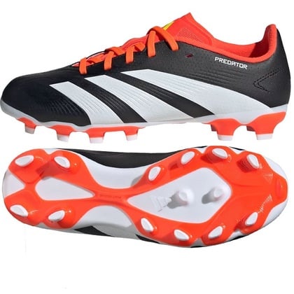 Adidas Predator League L JR MG Detské futbalové kopačky, biela, čierna, oranžová, veľ. 36