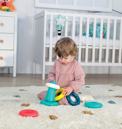 Miniland Skládací pyramida, Vzdělávací hračka a třídící hračka pro děti