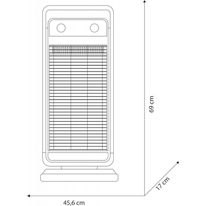 OLIMPIA SPLENDID Solaria Carbon – Infaradiátor / Uhlíkový ohrievač 1100 W