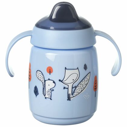 Tommee Tippee Superstar Sippee Auslaufsicherer Becher/Becher ab 6 Monaten, blau, 300 ml